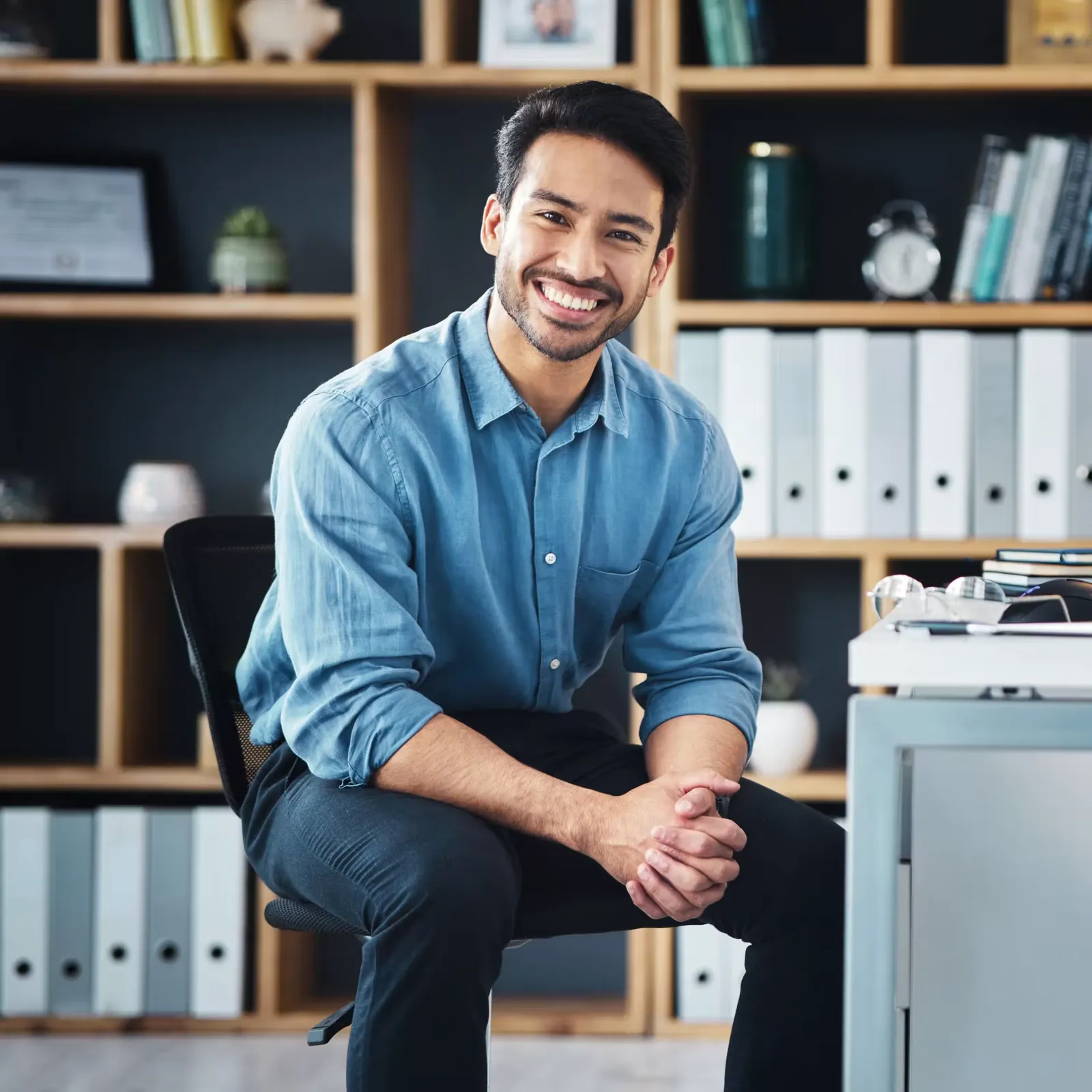 relax break and portrait of businessman smile and 2026 01 09 09 57 31 utc